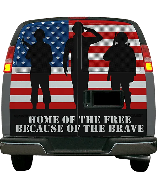 Pro-Tech Military rear van wrap